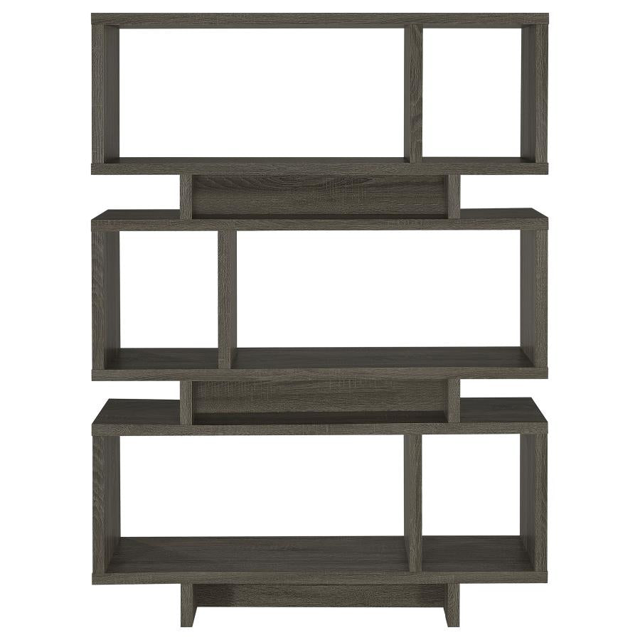 Reid Grey Bookcase - furniture place usa