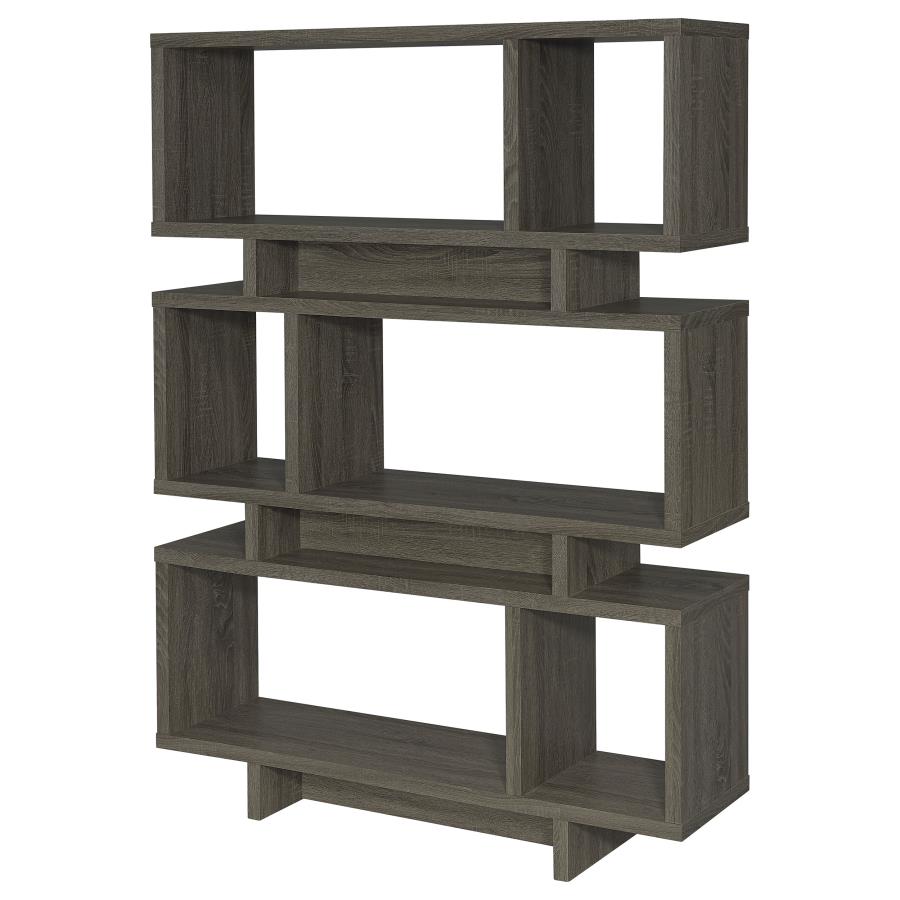 Reid Grey Bookcase - furniture place usa