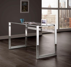 Hartford Silver Writing Desk - furniture place usa