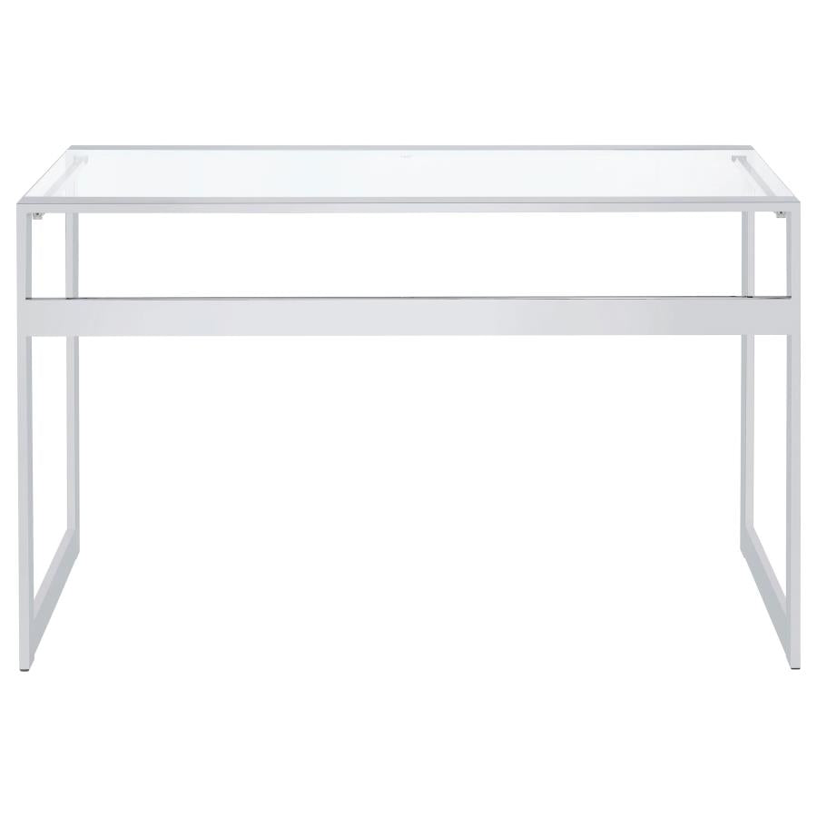 Hartford Silver Writing Desk - furniture place usa