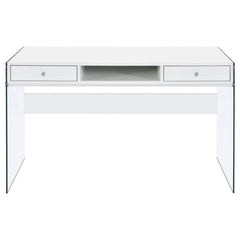 Dobrev White Writing Desk - furniture place usa