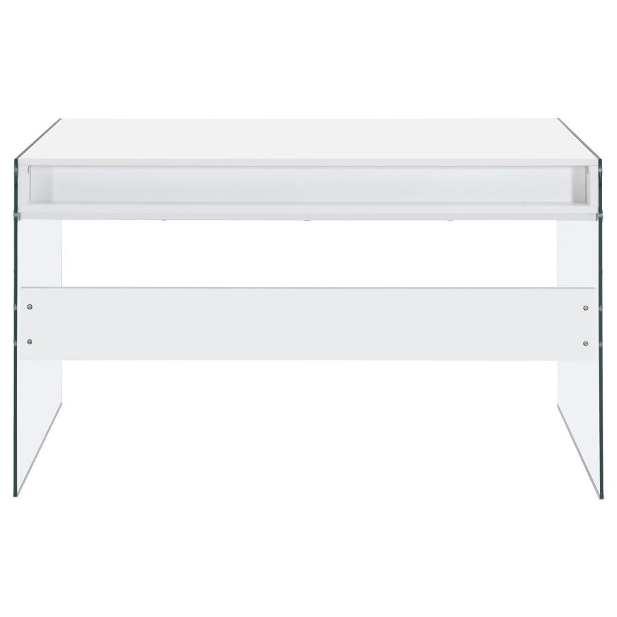 Dobrev White Writing Desk - furniture place usa