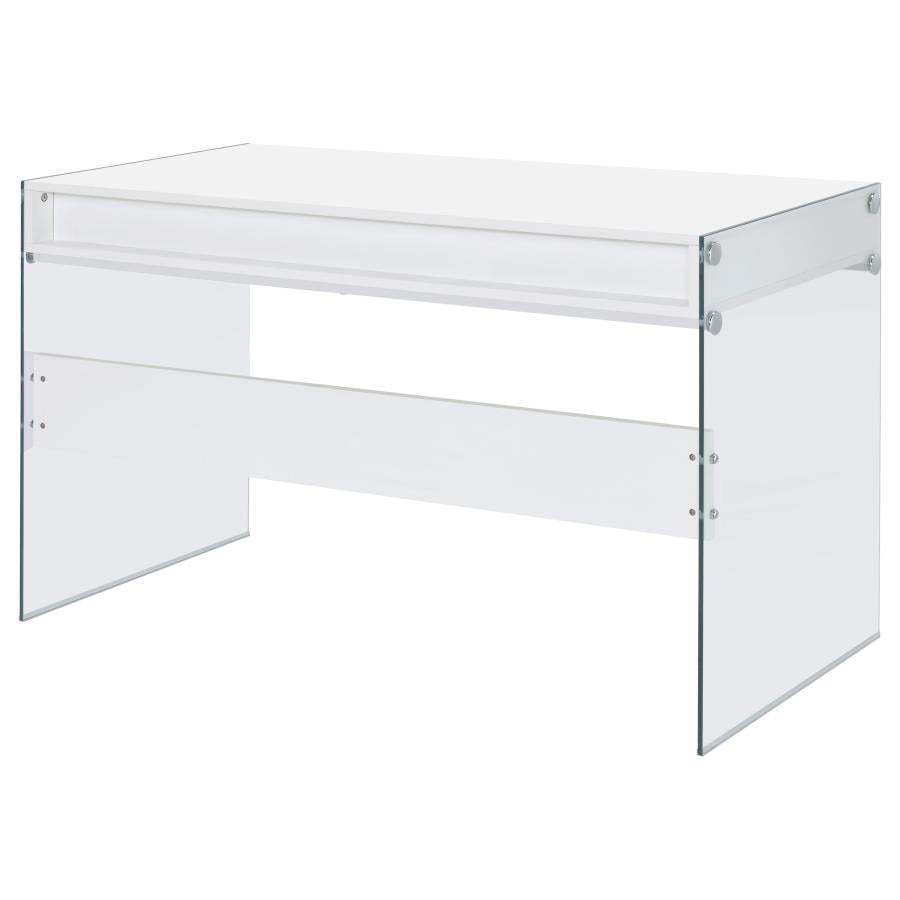 Dobrev White Writing Desk - furniture place usa