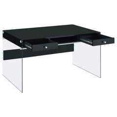 Dobrev Black Writing Desk - furniture place usa