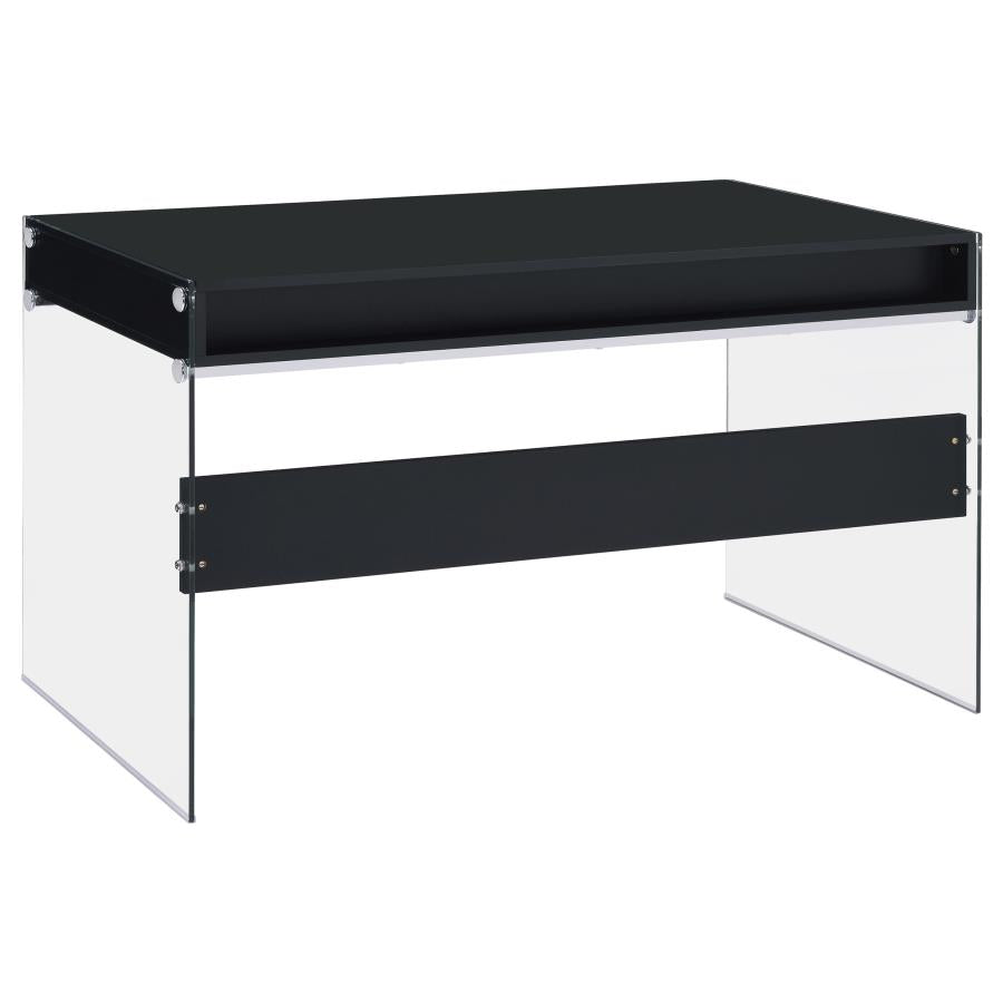 Dobrev Black Writing Desk - furniture place usa