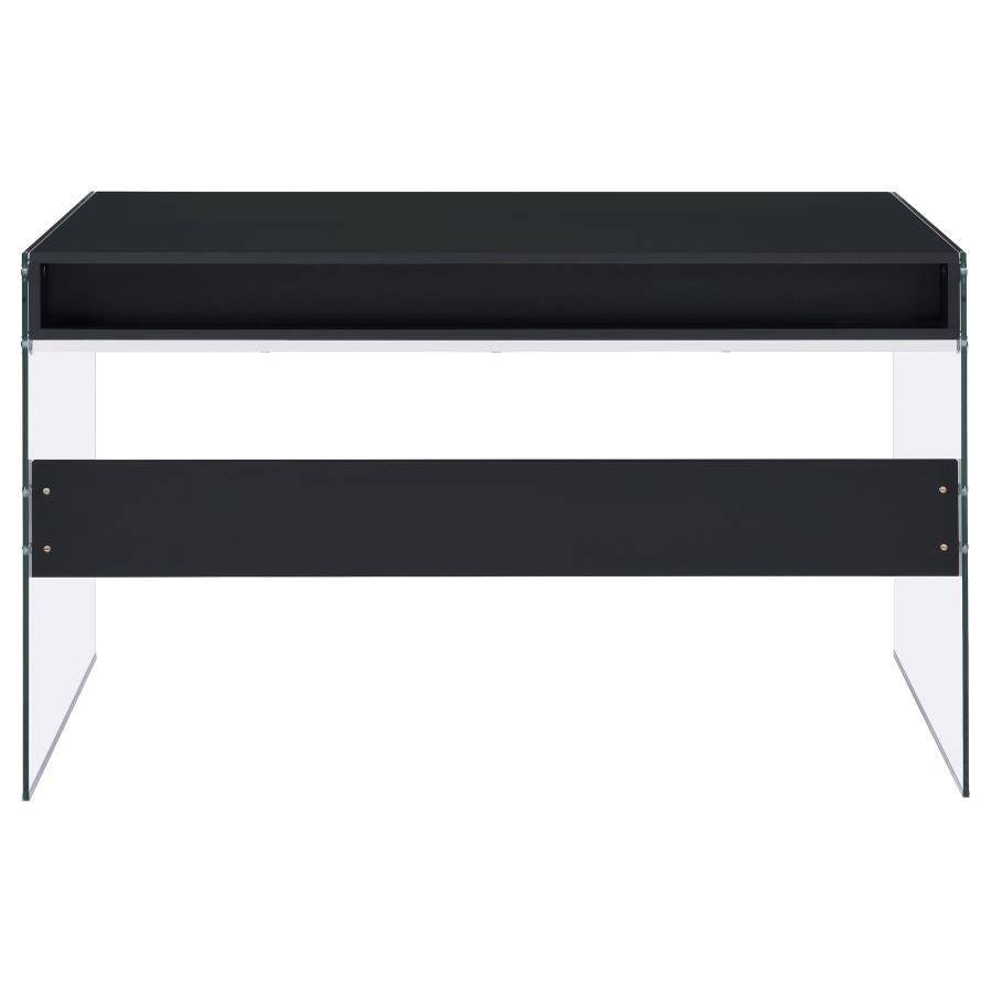 Dobrev Black Writing Desk - furniture place usa