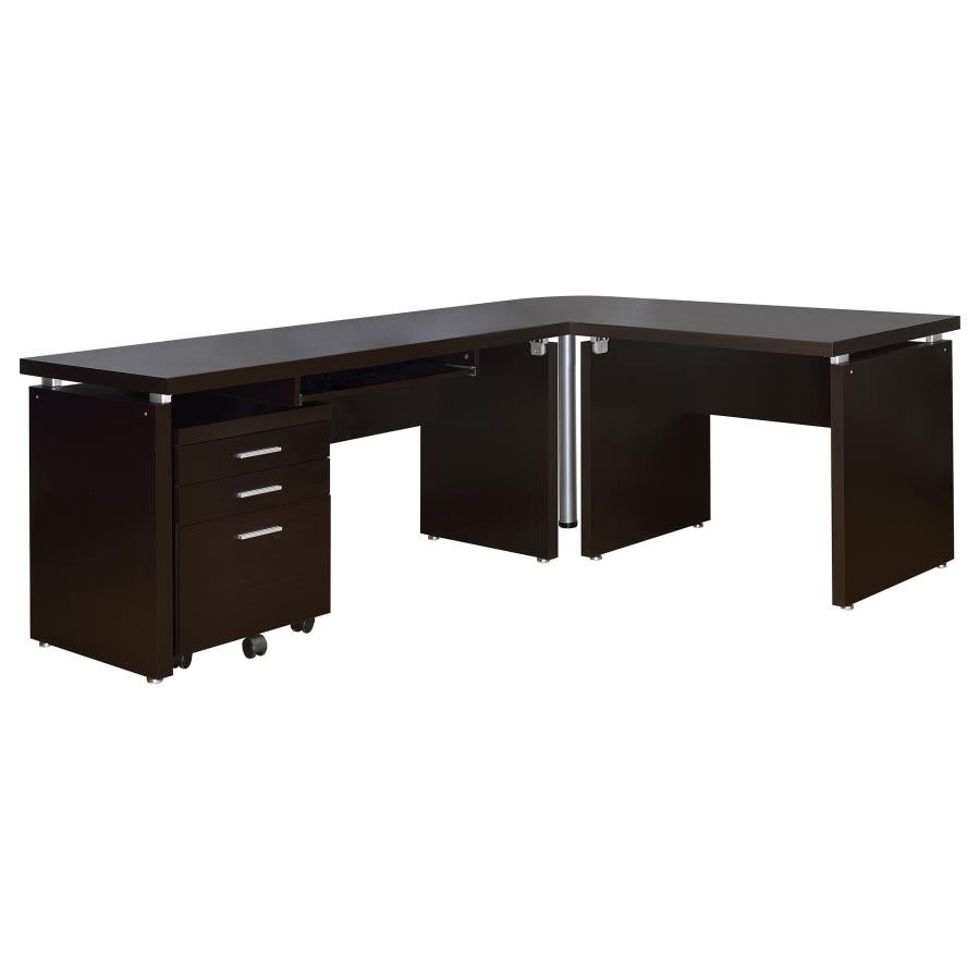 Skylar Brown 2 Pc Desk Set - furniture place usa