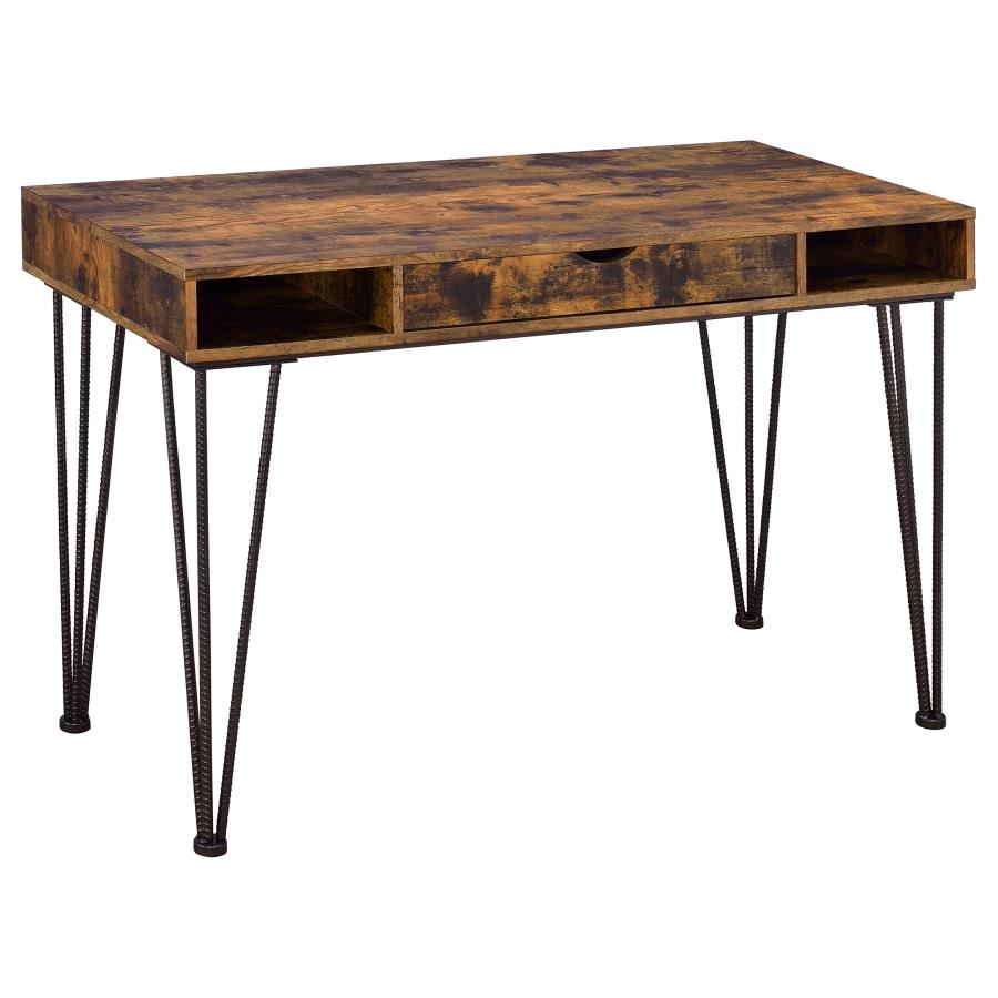 Olvera Brown Writing Desk - furniture place usa