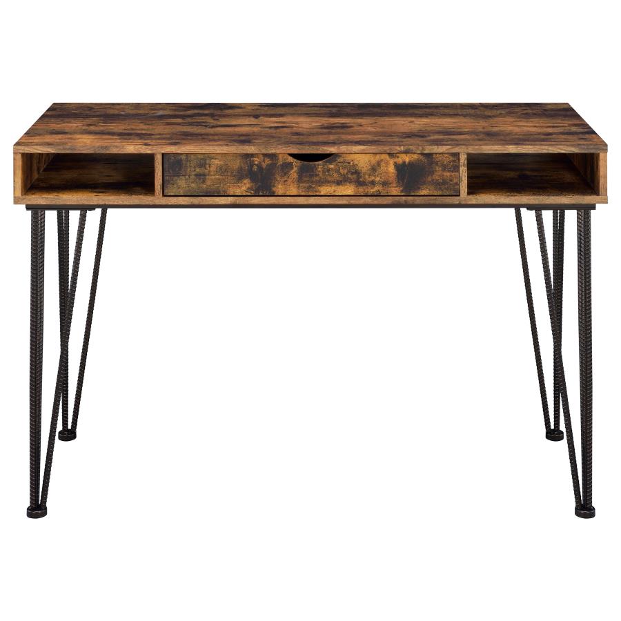 Olvera Brown Writing Desk - furniture place usa