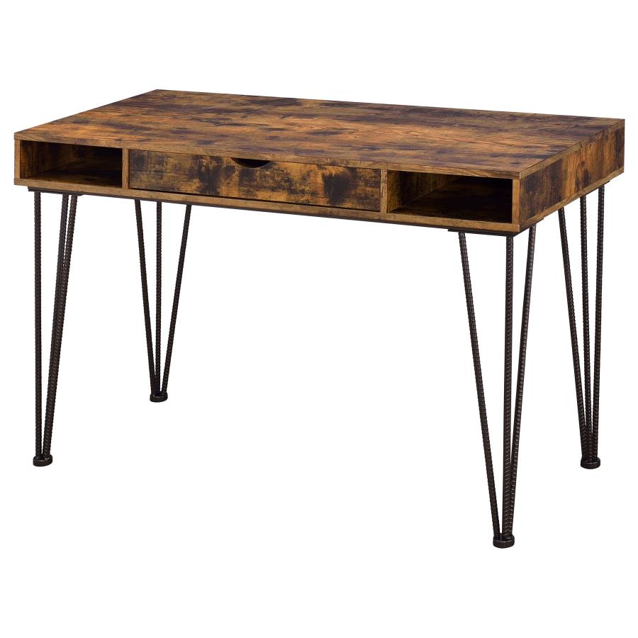 Olvera Brown Writing Desk - furniture place usa