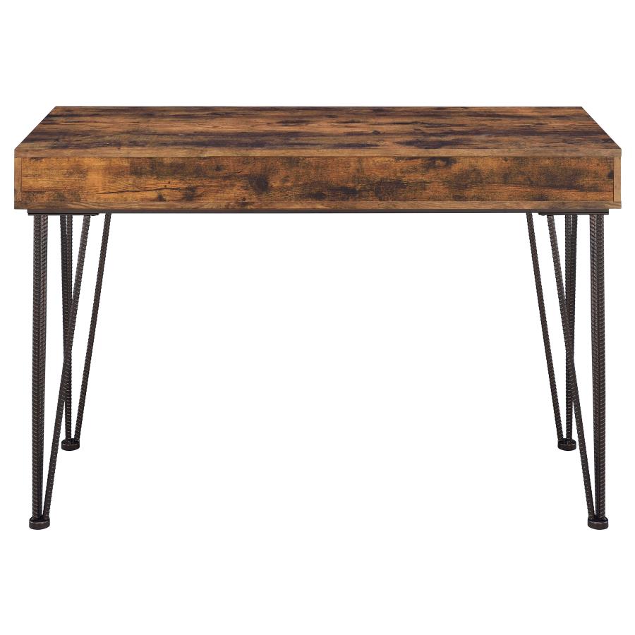 Olvera Brown Writing Desk - furniture place usa