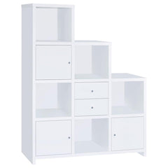 Spencer White Bookcase - furniture place usa