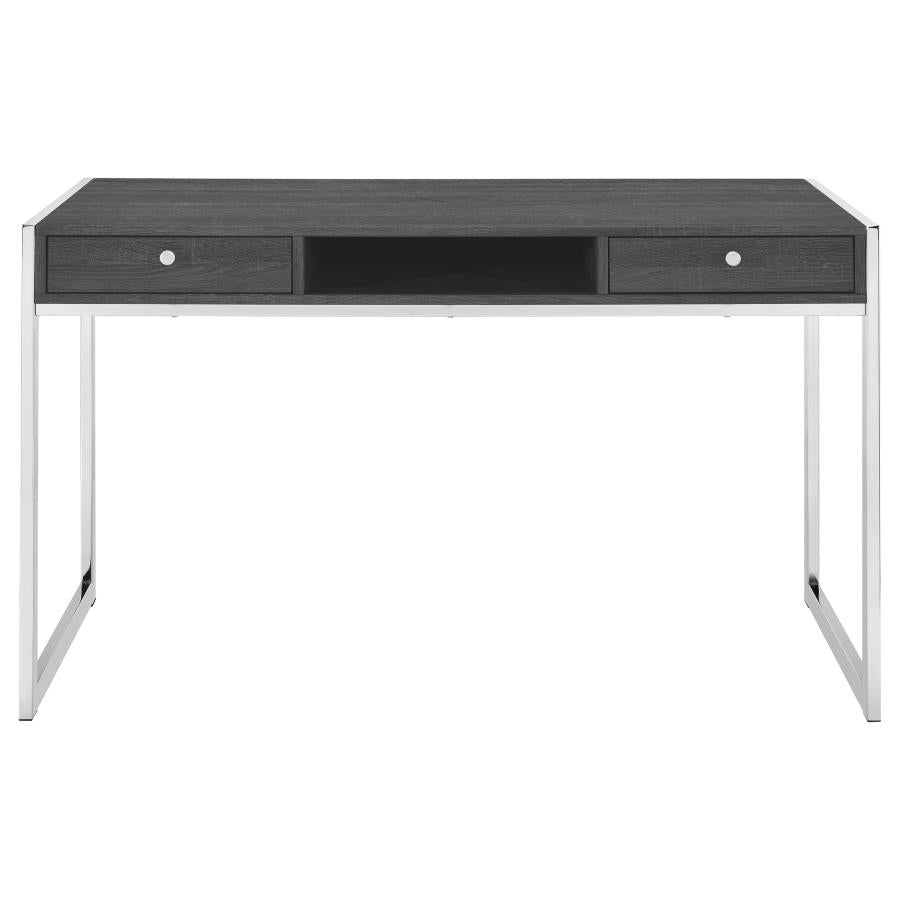 Wallice Grey Writing Desk - furniture place usa