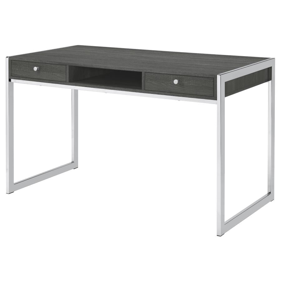 Wallice Grey Writing Desk