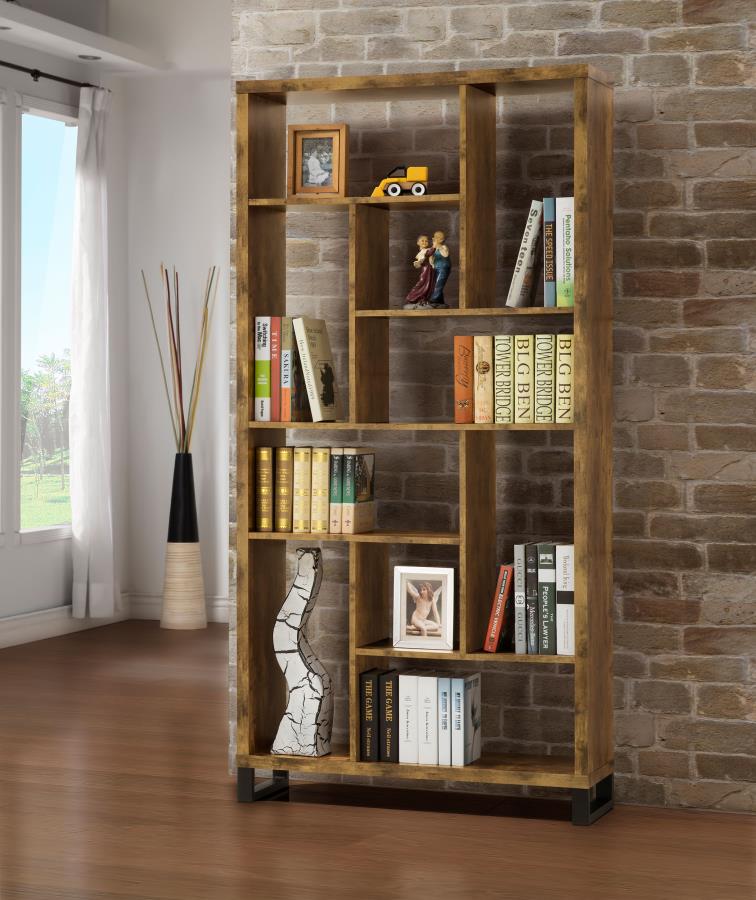 Delwin Brown Bookcase - furniture place usa