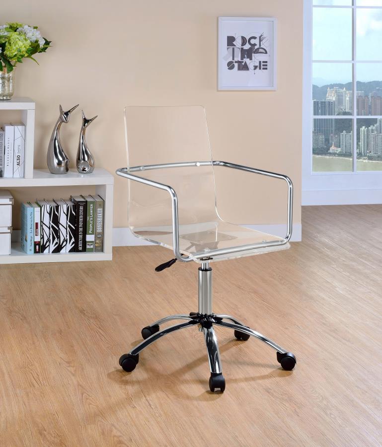 Amaturo Clear Office Chair - furniture place usa