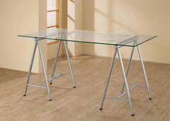 Patton Silver Writing Desk - furniture place usa