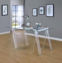 Amaturo Clear Writing Desk - furniture place usa