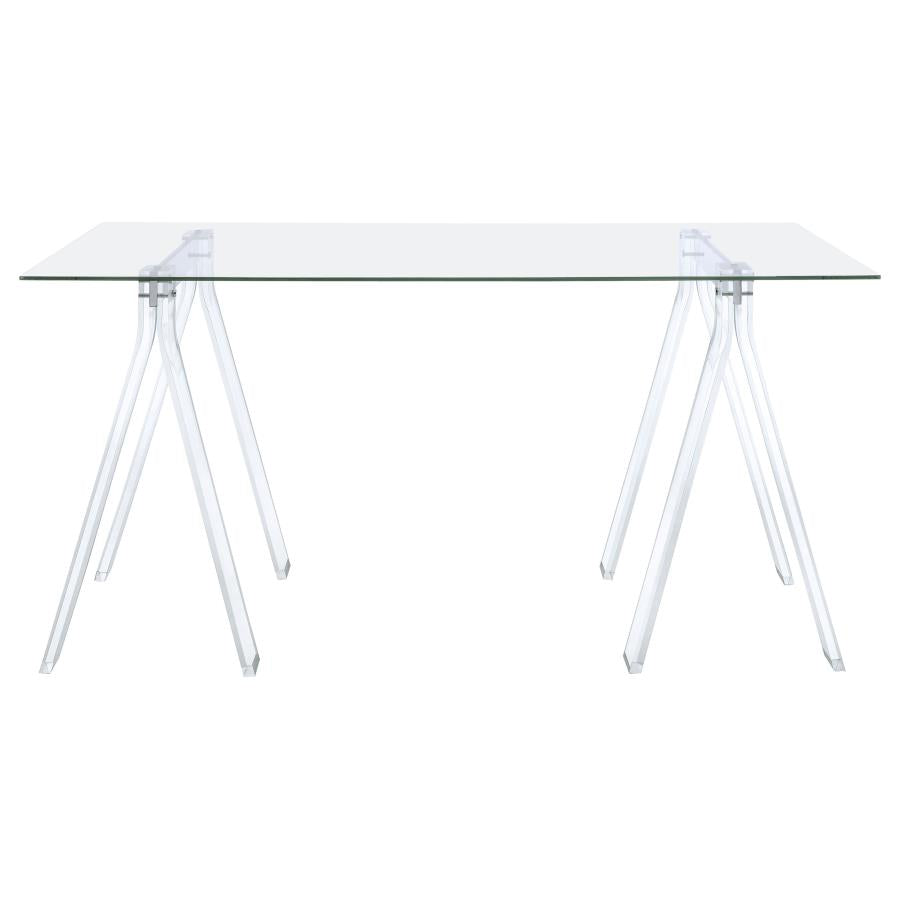 Amaturo Clear Writing Desk - furniture place usa