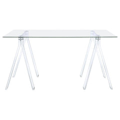 Amaturo Clear Writing Desk - furniture place usa