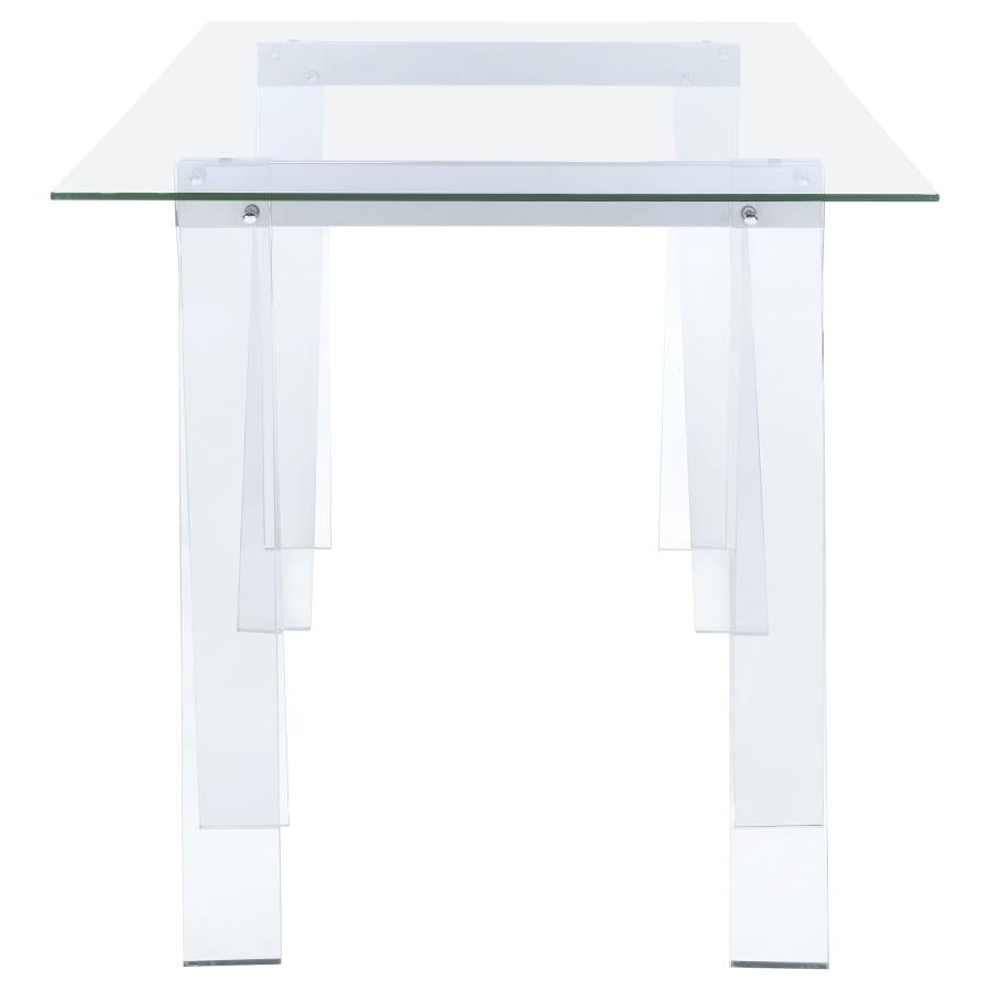 Amaturo Clear Writing Desk - furniture place usa