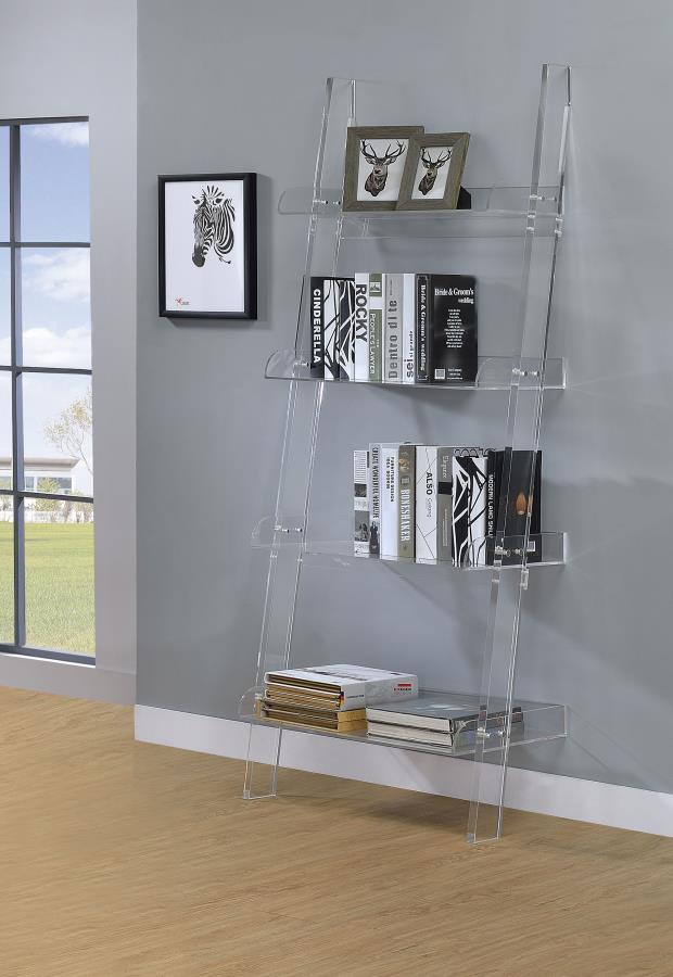 Amaturo Clear Bookcase - furniture place usa