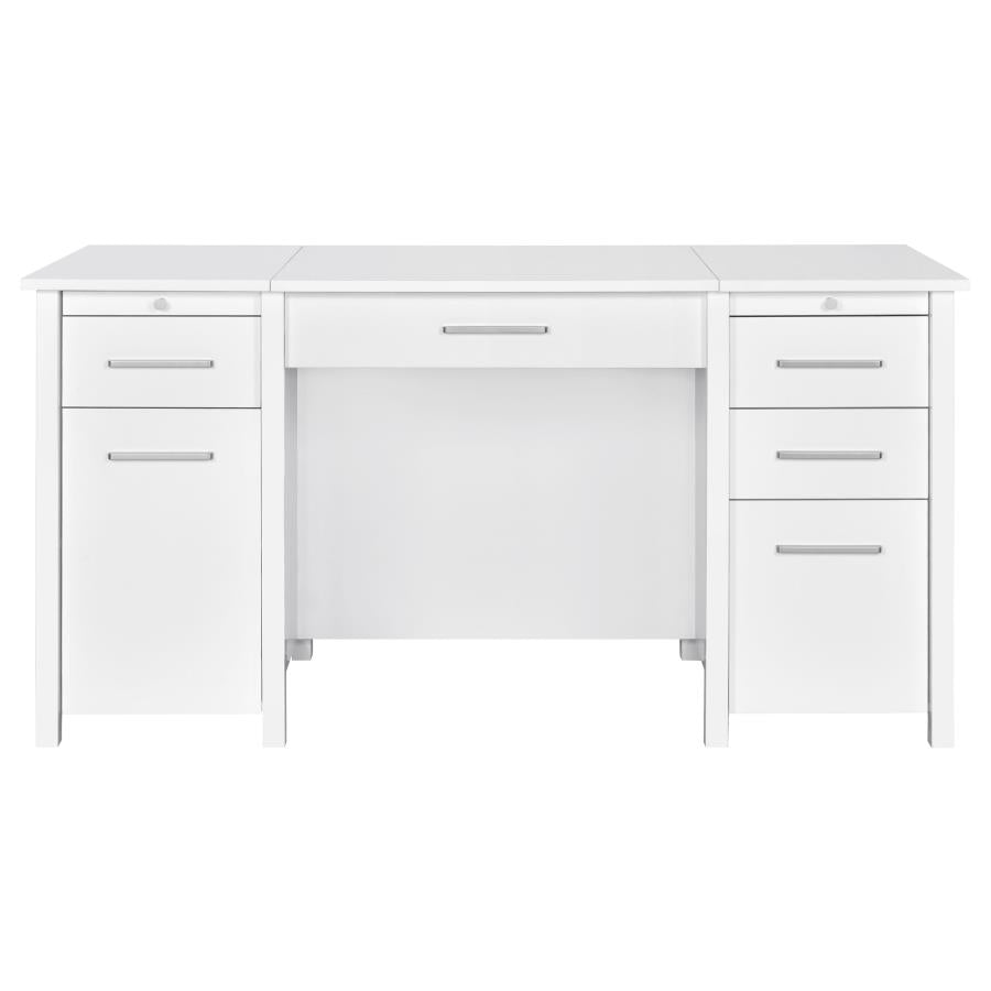 Dylan White Lift Top Computer Desk - furniture place usa