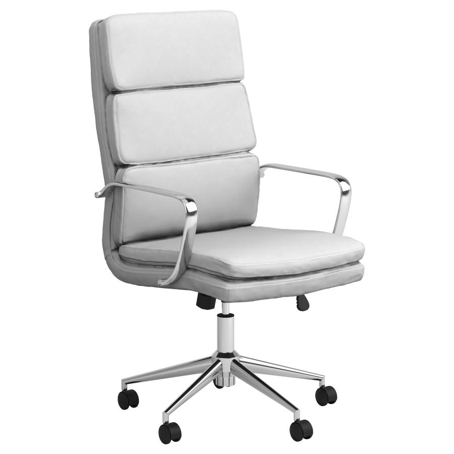 Ximena White Office Chair - furniture place usa