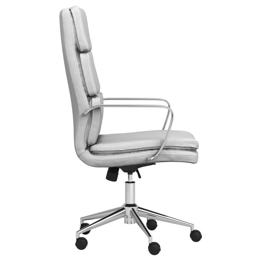 Ximena White Office Chair - furniture place usa