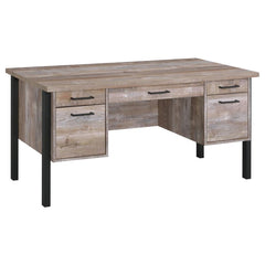 Samson Brown Computer Desk - furniture place usa