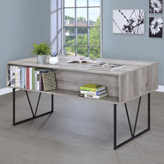 Analiese Grey Writing Desk - furniture place usa