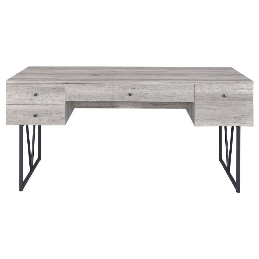 Analiese Grey Writing Desk - furniture place usa