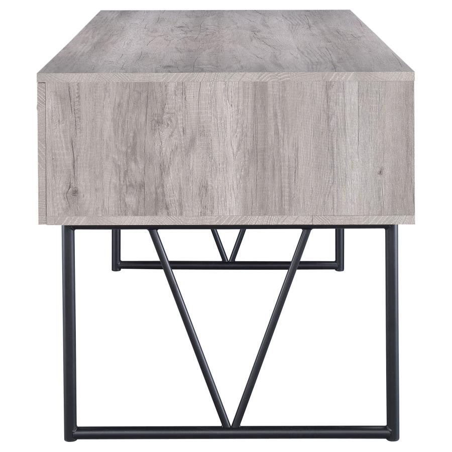 Analiese Grey Writing Desk - furniture place usa