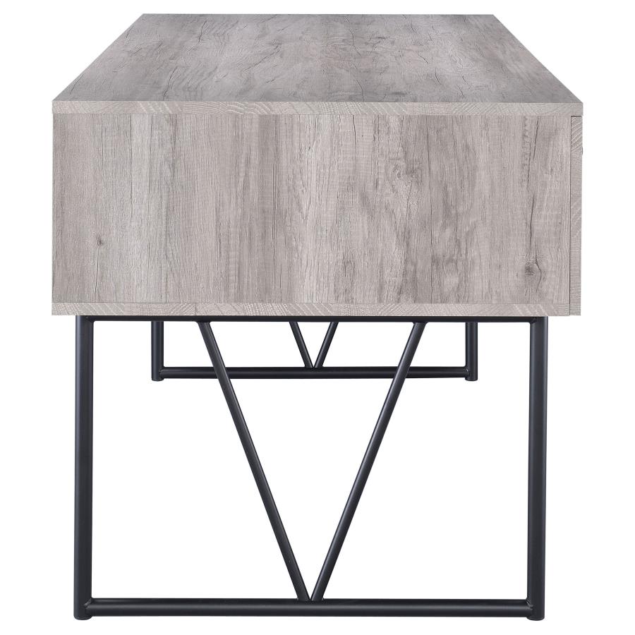 Analiese Grey Writing Desk - furniture place usa