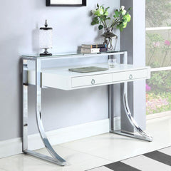 Gemma White Writing Desk - furniture place usa