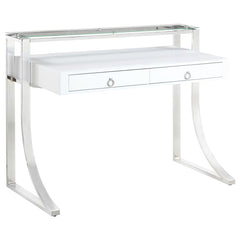 Gemma White Writing Desk - furniture place usa