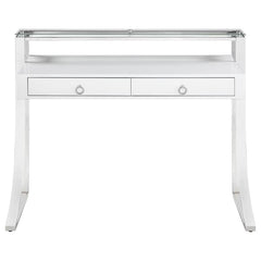 Gemma White Writing Desk - furniture place usa