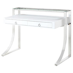 Gemma White Writing Desk - furniture place usa