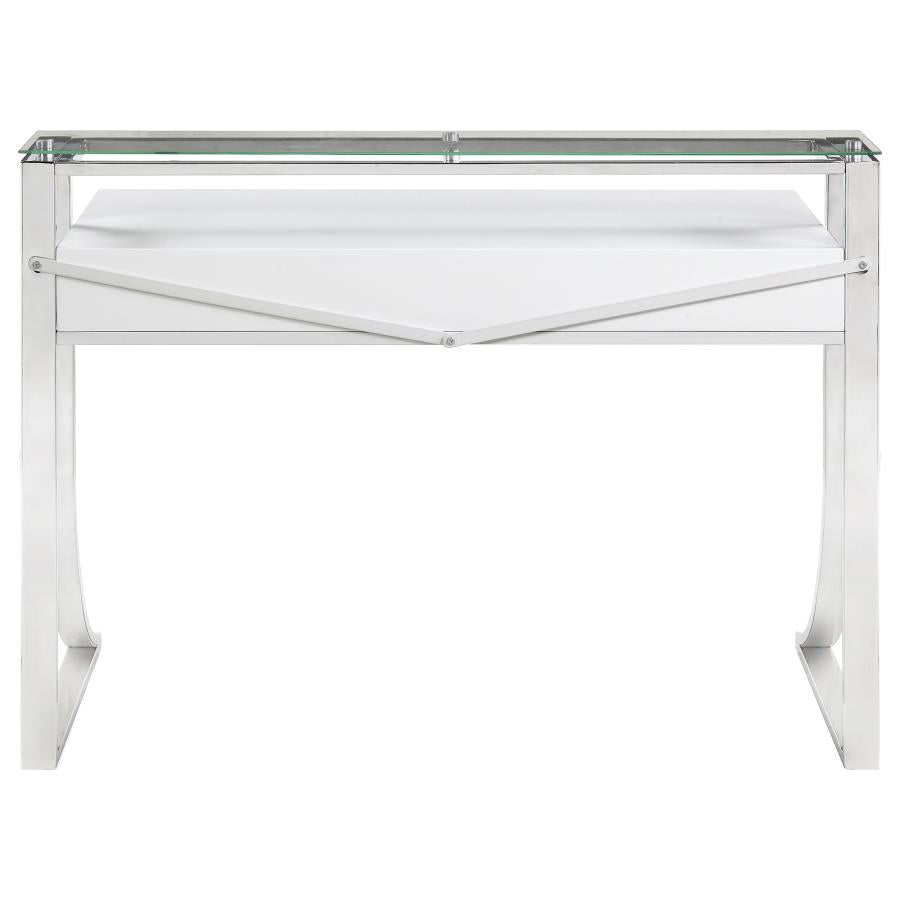 Gemma White Writing Desk - furniture place usa