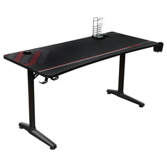 Tarnov Black Gaming Desk - furniture place usa