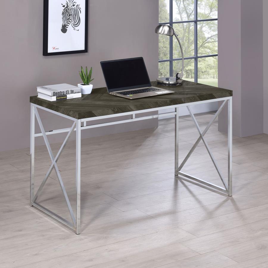 Grimma Grey Writing Desk - furniture place usa