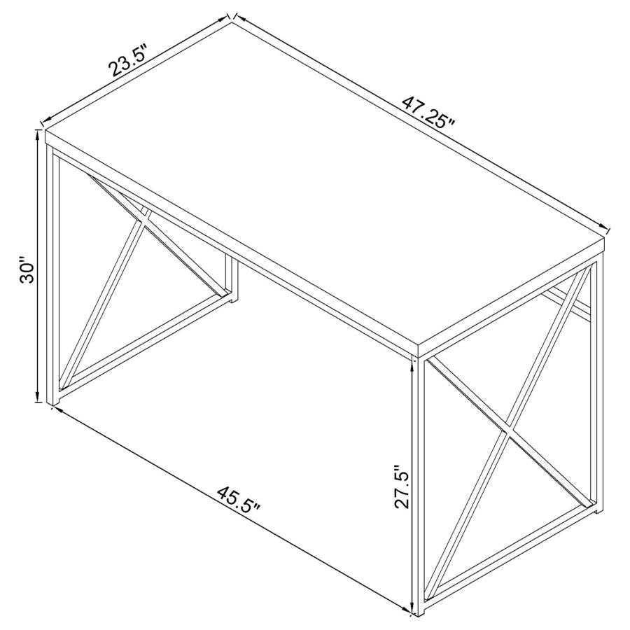 Grimma Grey Writing Desk - furniture place usa