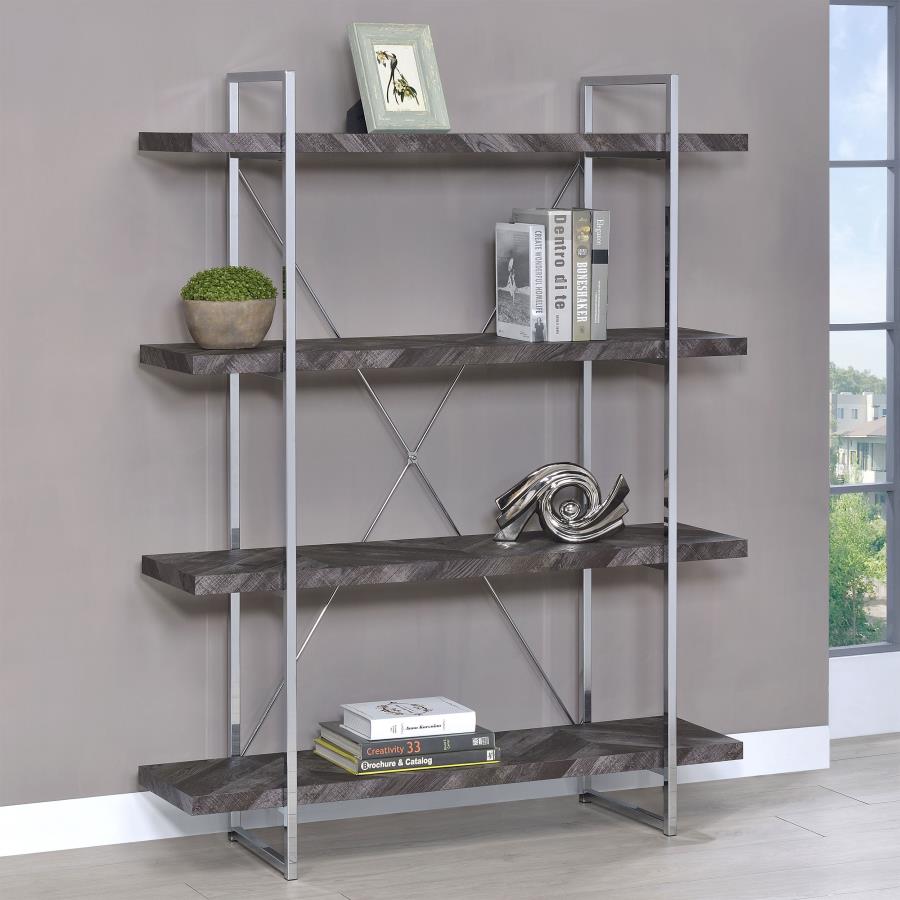 Grimma Grey Bookcase - furniture place usa