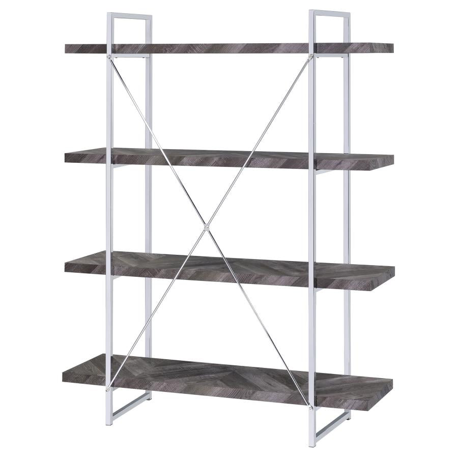 Grimma Grey Bookcase - furniture place usa