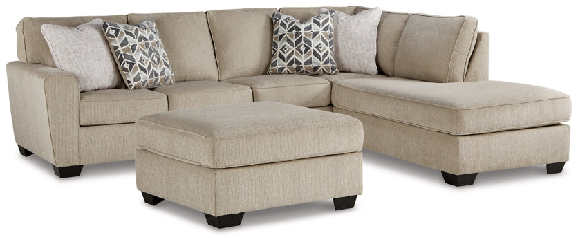 Decelle 2-Piece Sectional with Ottoman - PKG011012 - furniture place usa