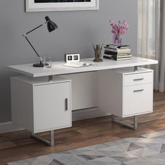 Lawtey White Computer Desk - furniture place usa