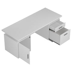 Lawtey White Computer Desk - furniture place usa