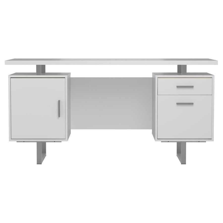 Lawtey White Computer Desk - furniture place usa