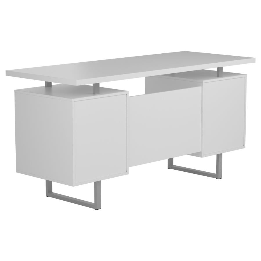 Lawtey White Computer Desk - furniture place usa