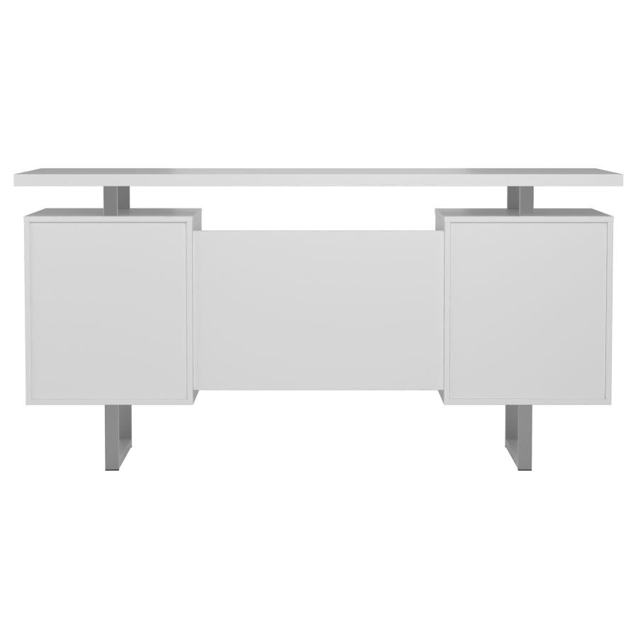 Lawtey White Computer Desk - furniture place usa